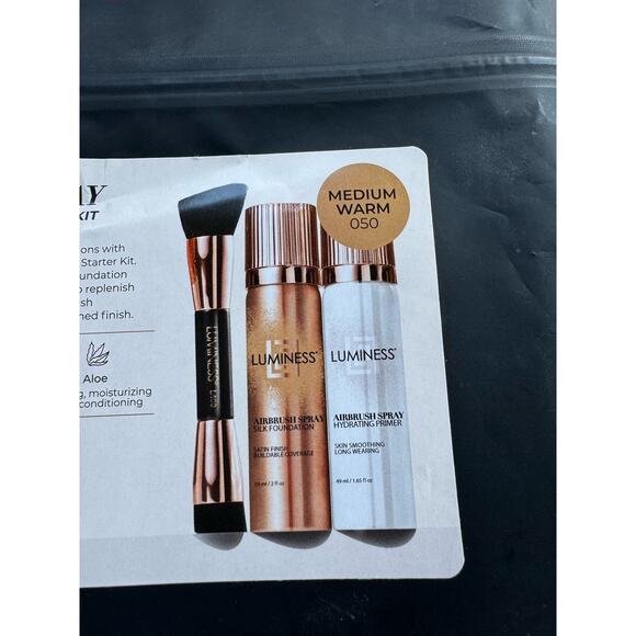 Luminess Silk Foundation Starter kit NEW Medium Warm 050 - Picture 2 of 4